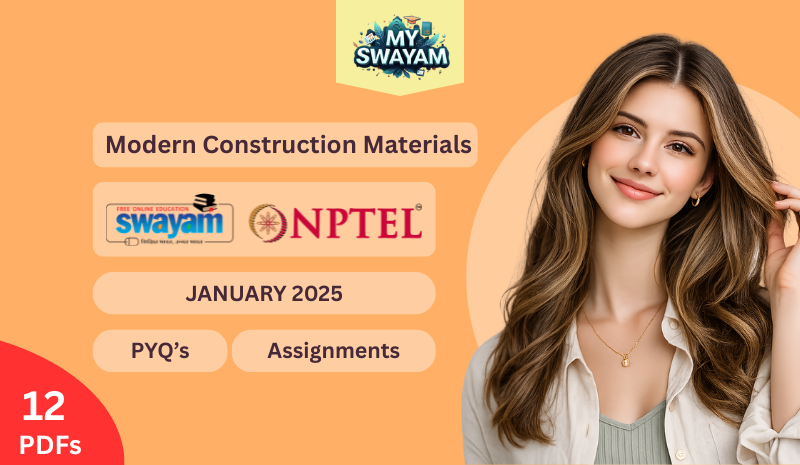 Modern Construction Materials PYQ January 2025